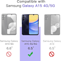 Miniatyrbillede 2 af 11: 2-pak Samsung Galaxy A15 Skærmbeskytter Hærdet Glas Premium gennemsigtig