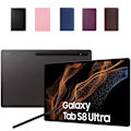 Miniatyrbillede 6 af 6: 360 etui Samsung Galaxy Tab S8 Ultra skærmbeskytter cover sort - Sort Sort