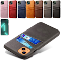 Miniatyrbillede 1 af 8: Kortholder til iPhone 15 cover mobilcover udskæring til oplader hovedtelefoner - Sort iPhone 15