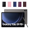 Miniatyrbillede 5 af 6: 360 etui Samsung Galaxy Tab S9 FE+ skærmbeskytter cover sort - Sort Sort