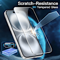 Pikkukuva 4 / 11: iPhone 16 Tempered Glass Näyttösuoja Premium 1-pakkaus läpinäkyvä