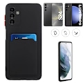 Miniatyrbillede 1 af 6: Sort kortholder etui beskyttelse Samsung S24/S23FE - VÆLG: BLACK SAMSUNG GALAXY S24
