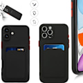 Pikkukuva 1 / 6: Iphone 16 Pro/ProMax/Plus -kuori korttitaskulla - Black Iphone 16 Pro Max
