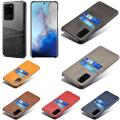 Pikkukuva 1 / 7: Samsung S20 Ultra suojakotelo nahka kortti näytä mastercard - Musta S20 Ultra