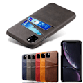 Miniatyrbillede 1 af 6: Iphone 11 Pro Max beskyttende etui cover læder kort vis amex - Grå iPhone 11 Pro Max