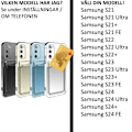 Miniatyrbild 2 av 6: Samsung Galaxy S24/S23/S22/S21 skal korthållare mobilskal slot - Transparent Samsung S21 FE