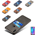Miniatyrbillede 1 af 8: Kortholder Huawei P20 Lite skal mobilcover hull til oplader hovedtelefoner- Gray