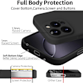 Miniatyrbild 5 av 6: iPhone 16 Pro/ProMax/Plus skal mobilskal fodral silikon / TPU - SVART IPHONE 16 PRO MAX