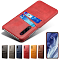 Miniatyrbillede 3 af 6: Samsung Galaxy A50 cover etui beskyttelse læder kort vis amex - Grå A50