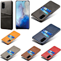 Miniatyrbillede 1 af 7: Samsung S20 Plus beskyttende etui cover læder kort visning mastercard - Grå S20+