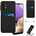 Miniatyrbillede 1 af 11: Sort kortholder etui beskyttelse Samsung A53/A33/A13/A52/A12 - Black A53 5G Samsung Galaxy