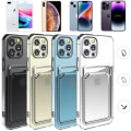 Miniatyrbillede 1 af 11: Iphone 14/13/12/11/XS/XR/SE/8/7/6 skal kortholder etui slot - Transparent Iphone 8+ / Iphone 8 Plus