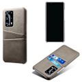 Miniatyrbillede 7 af 7: Huawei P40 Pro skal etui beskyttelse læder kort kredit visa - Sort P40 Pro