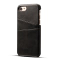 Miniatyrbillede 3 af 3: Iphone 7/8 beskyttende etui cover læder til kort visa mastercard - Sort iPhone 7/8