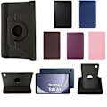 Miniatyrbillede 1 af 6: 360 etui Samsung Galaxy Tab A9 skærmbeskytter cover sort - Sort Blå