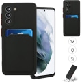Miniatyrbillede 1 af 11: Sort kortholder etui til Samsung S22/S21/S20 FE/Ultra/Plus - Black S20 Samsung Galaxy