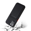 Miniatyrbillede 3 af 11: Sort kortholder etui til Iphone 14/13/12/11/xs/xr/SE/8/7/6 - Black Iphone 13