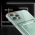 Miniatyrbillede 9 af 11: Iphone 16/15/14/13/12/11/SE/X/XS/8/7 skal mobilcover kortlomme - Gennemsigtig IPHONE 14 PLUS