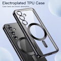 Miniatyrbild 2 av 11: Samsung S25/S24/S23/S22 skal mobilskal MagSafe - Transparent/Svart Samsung Galaxy S24 Ultra