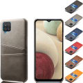 Pikkukuva 4 / 4: Samsung A12 -kotelo, korttikotelo, jossa on reikä laturille ja kuulokkeille Harmaa Samsung Galaxy A12