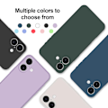 Miniatyrbillede 3 af 6: iPhone 16 Pro/ProMax/Plus skal mobilcover silikone / TPU - MØRKEBLÅ IPHONE 16