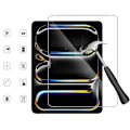 Miniatyrbillede 1 af 7: iPad Pro 13 tommer M4 2024 skærmbeskytter hærdet glas 9H gennemsigtig  