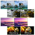 Miniatyrbild 3 av 3: CPL- / POLARISATIONSFILTER 67 MM Svart
