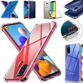 Pikkukuva 1 / 11: Samsung A21s/A70/A41/A50/A10/J6 skal mobilskal fodral Army V3 - Transparent A10 Samsung Galaxy