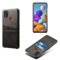 Miniatyrbild 2 av 7: Samsung Galaxy A21s skal fodral skydd skinn kort visa amex - Grå A21s