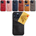 Miniatyrbillede 1 af 9: Kortholder iPhone 16 Pro skal mobilcover hul til oplader høretelefoner - Rød iPhone 16 Pro