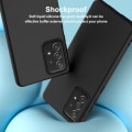Miniatyrbild 7 av 8: Silikon TPU skal Samsung A52/A52s fodral mobilskal skärmskydd - Mörkblå Samsung Galaxy A52/A52s