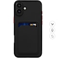 Pikkukuva 1 / 3: Iphone 16 Plus -kotelo, korttittelipaikka BLACK  