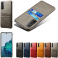 Pikkukuva 6 / 6: Samsung Galaxy S21 -kuori - suojakotelo, jossa on korttipaikat ja aukot laturille ja kuulokkeille Blue Samsung S21