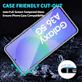 Pikkukuva 4 / 11: Samsung Galaxy A36 Näytönsuoja Karkaistu Lasi Premium 1-pakkaus läpinäkyvä