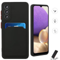 Pikkukuva 1 / 8: Musta korttikotelo kotelo Samsung A21S/A20E/A50/A10 - Black A21S Samsung Galaxy
