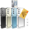 Miniatyrbild 1 av 3: Samsung Galaxy S25 skal korthållare mobilskal slot - Transparent Samsung S25 5G
