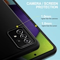 Pikkukuva 6 / 8: Silikon TPU skal Samsung A52/A52s fodral mobilskal skärmskydd - Black Samsung Galaxy A52/A52s