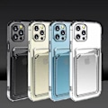 Miniatyrbillede 11 af 11: Iphone 16/15/14/13/12/11/SE/X/XS/8/7 skal mobilcover kortlomme - Gennemsigtig IPHONE SE (2020)