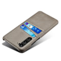 Miniatyrbillede 8 af 9: Kortholder Samsung S23 FE skal mobilcover hul til oplader og høretelefoner - Lysebrun Samsung Galaxy S23 FE