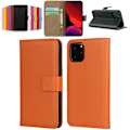 Pikkukuva 3 / 3: iPhone 11 lompakkokotelo lompakko kotelo kuori suoja kortti oranssi - Oranssi iPhone 11
