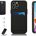 Miniatyrbillede 1 af 9: Sort kortholder etui til Iphone 15 Pro/ProMax/Plus - Black IPHONE 15 PRO