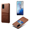 Pikkukuva 6 / 7: Samsung S20 Ultra suojakotelo nahka kortti Visa Mastercard - Vaaleanruskea / beige S20 Ultra