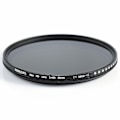 Miniatyrbild 1 av 4: Gråfilter ND2-400 82mm variabelt Svart