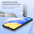 Miniatyrbild 5 av 11: 2-Pack Samsung Galaxy A15 Skärmskydd Härdat Glas Premium transparent