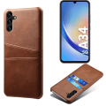 Pikkukuva 2 / 10: Korttikotelo Samsung A34 5G kuori puhelinkuori reikä laturi kuulokkeet - Dark Brown Samsung Galaxy A34