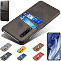 Miniatyrbillede 1 af 7: Samsung Galaxy A70 etui cover beskyttelse læder kort kredit visa - Lysebrun / beige A70