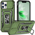 Miniatyrbild 1 av 5: iPhone 14 Pro Max - Skal CamShield / Kameraskydd Ringhållare Grön iPhone 14 Pro Max