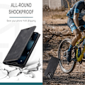 Miniatyrbild 5 av 7: iPhone 14 Pro Max Läder Flip Fodral RFID Skyddat Svart Black Apple iPhone 14 Pro Max