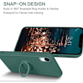 Miniatyrbild 6 av 9: iPhone XR - Välj Färg Silikonskal med Ringhållare Solid® Grön