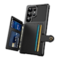 Miniatyrbild 3 av 7: Samsung S25 Ultra - Skal Stöttåligt 4-FACK Korthållare Svart Black